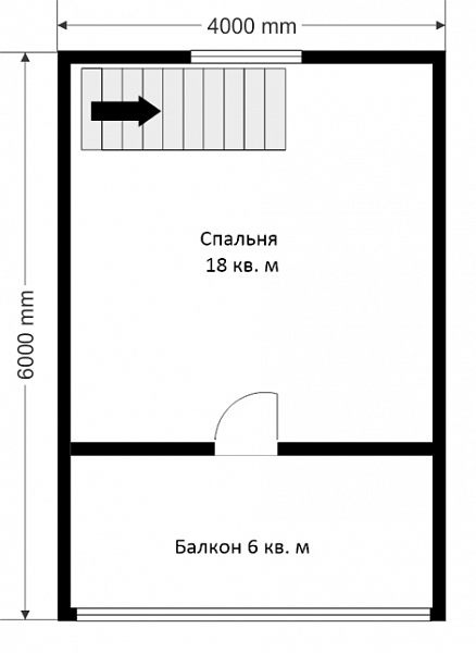 Дом из бруса, проект «04» - план